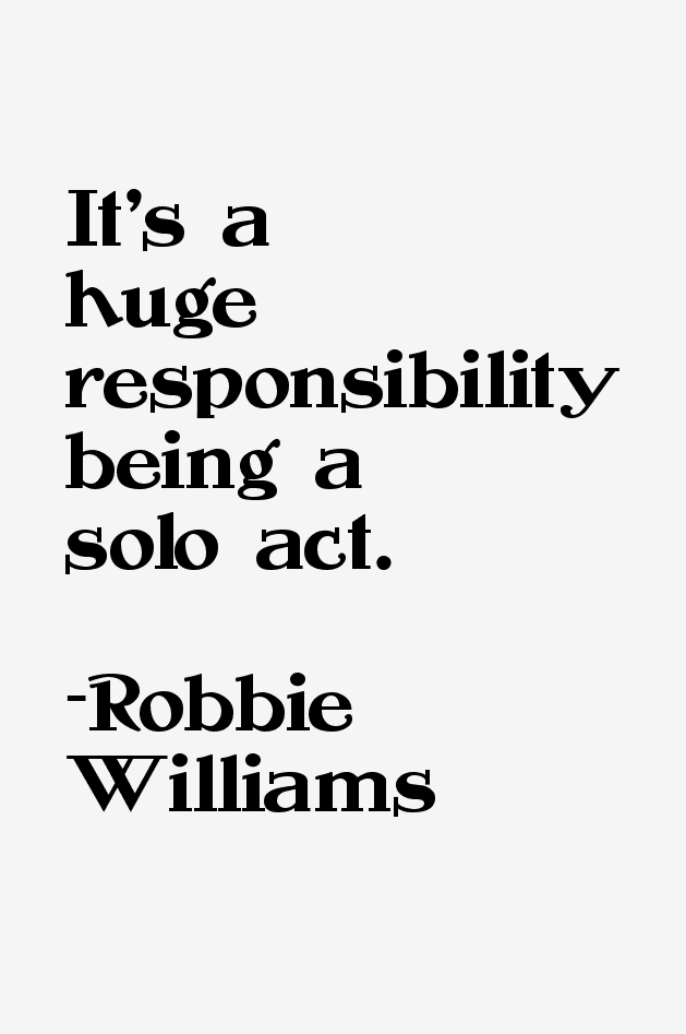 Robbie Williams Quotes