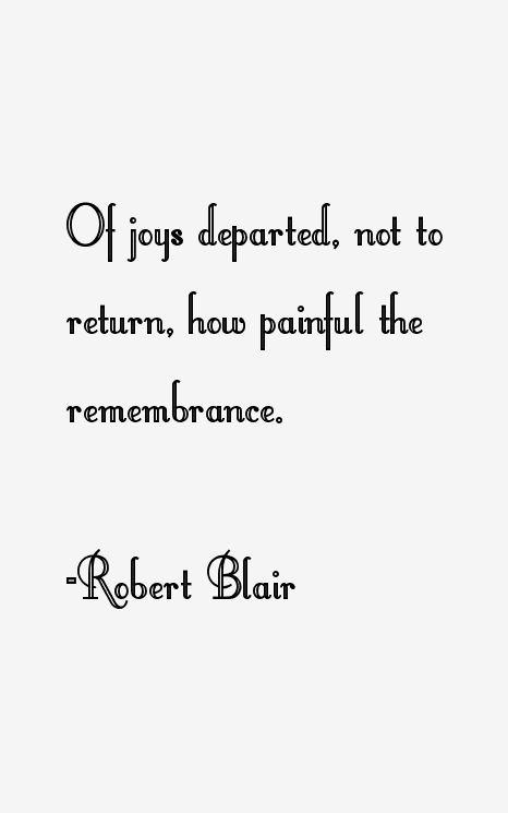 Robert Blair Quotes