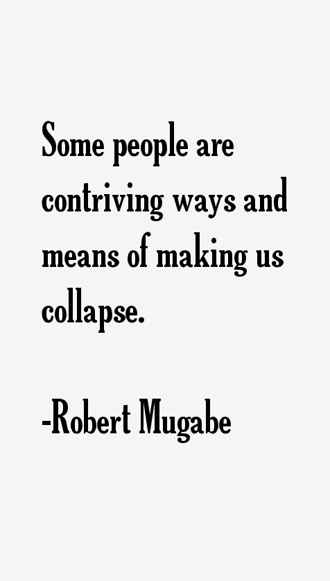 Robert Mugabe Quotes
