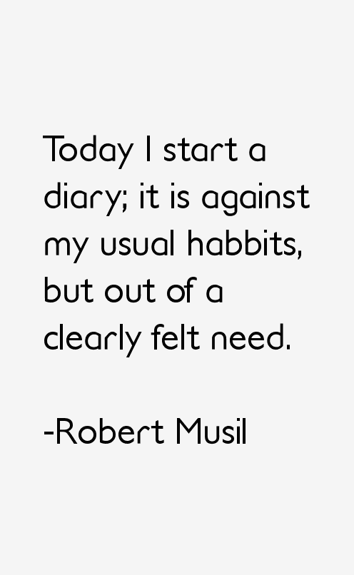 Robert Musil Quotes