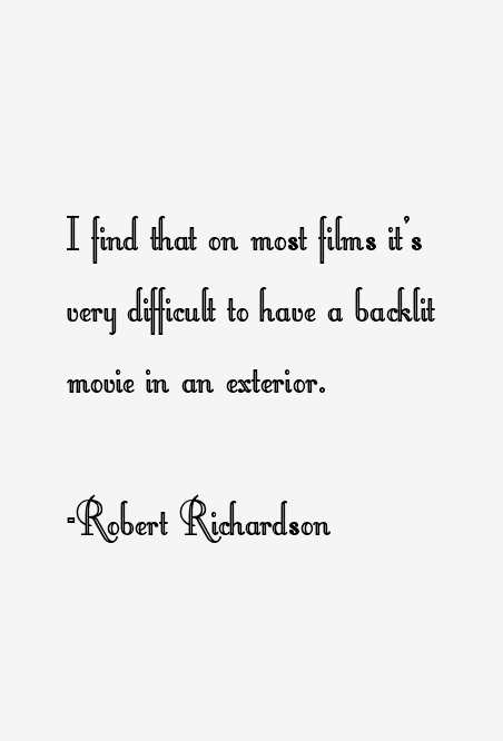 Robert Richardson Quotes