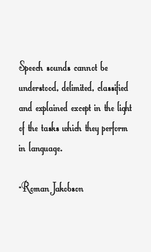Roman Jakobson Quotes