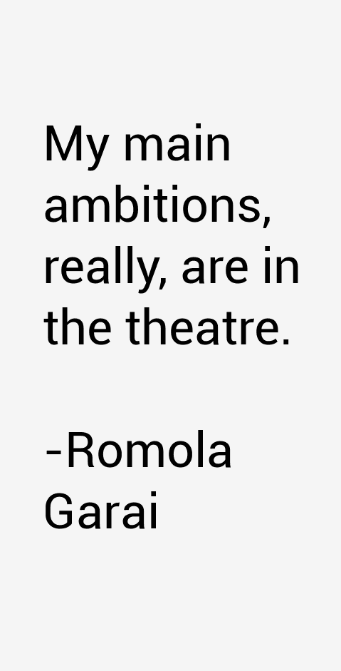 Romola Garai Quotes