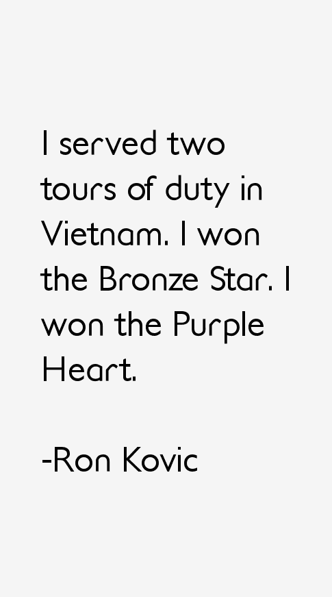 Ron Kovic Quotes