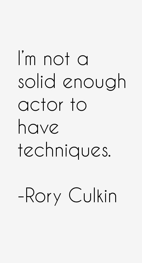 Rory Culkin Quotes