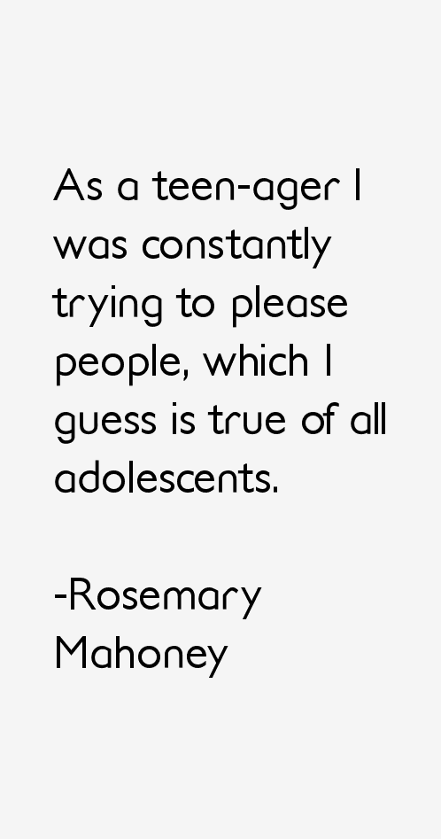 Rosemary Mahoney Quotes
