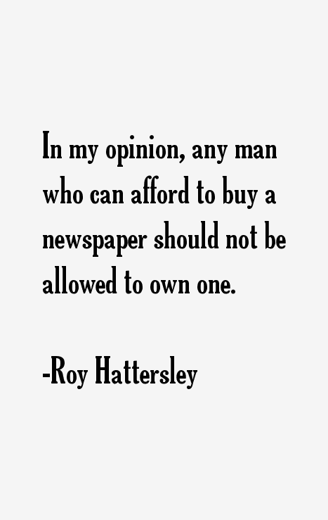 Roy Hattersley Quotes