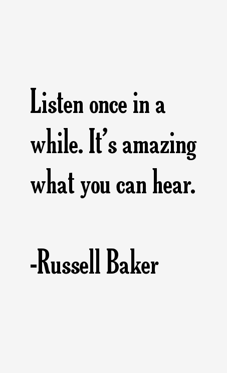 Russell Baker Quotes & Sayings