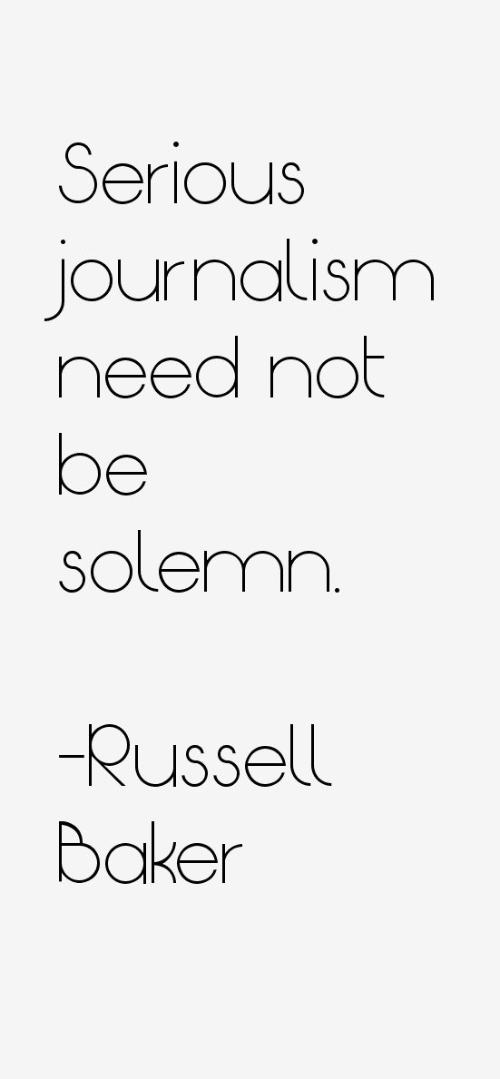 Russell Baker Quotes