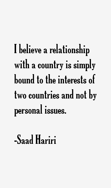Saad Hariri Quotes