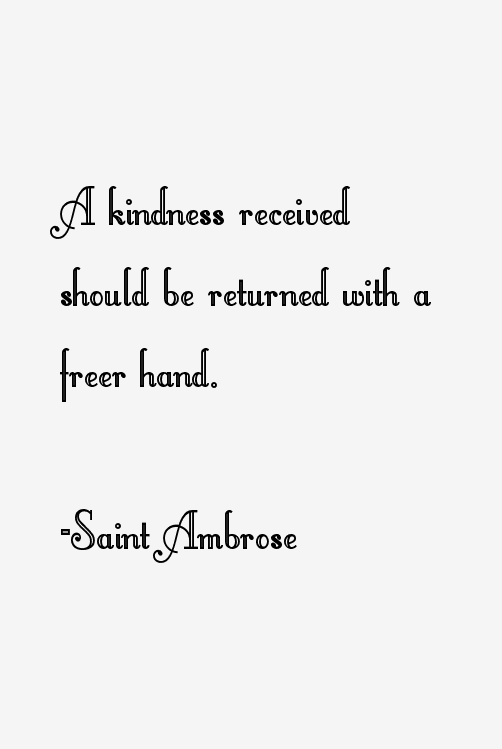 Saint Ambrose Quotes