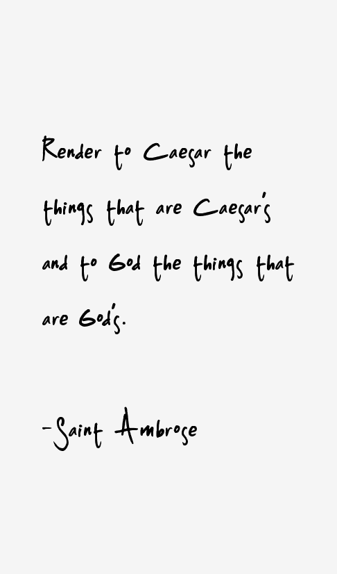 Saint Ambrose Quotes