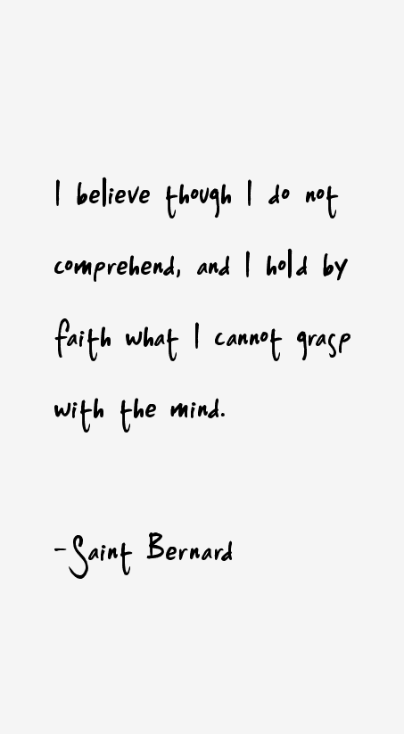 Saint Bernard Quotes