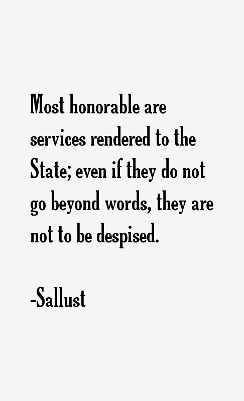 Sallust Quotes