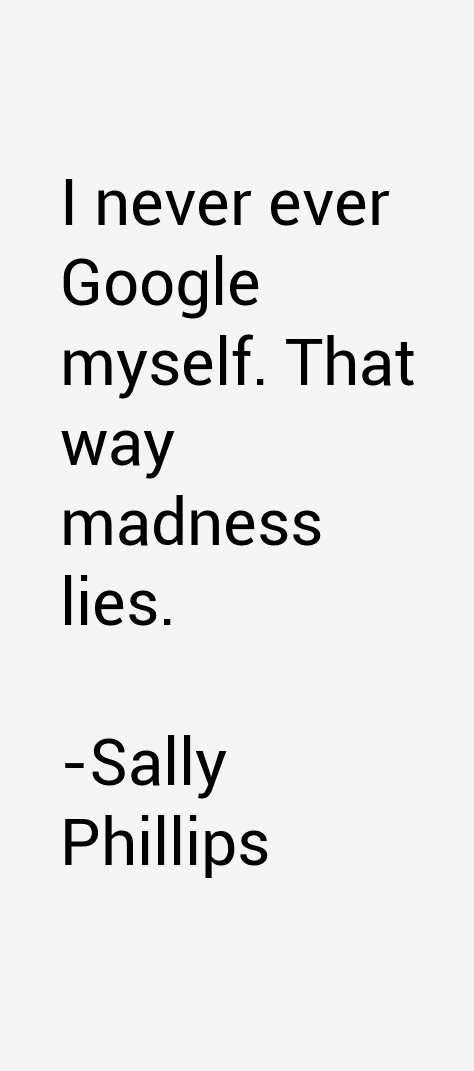 Sally Phillips Quotes