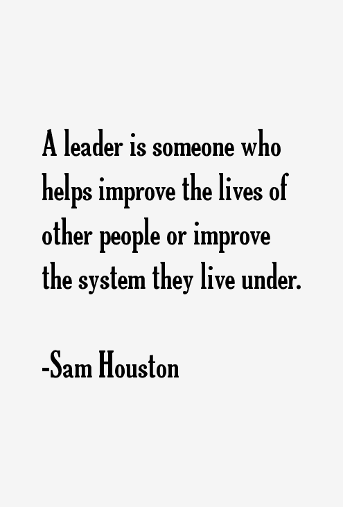 Sam Houston Quotes