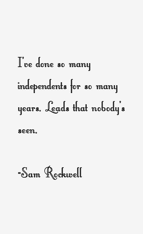 Sam Rockwell Quotes