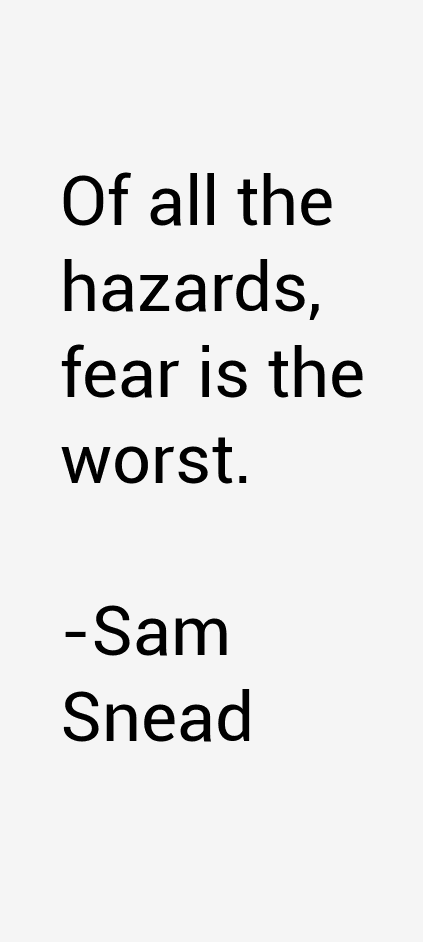 Sam Snead Quotes