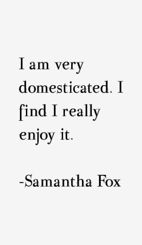 Samantha Fox Quotes