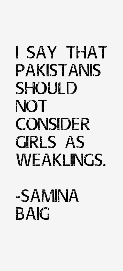 Samina Baig Quotes