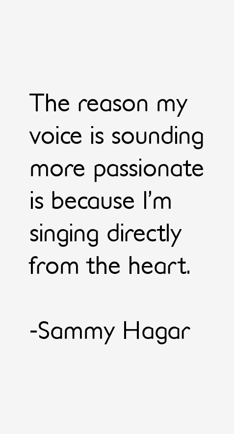 Sammy Hagar Quotes