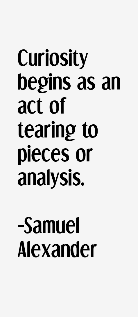 Samuel Alexander Quotes