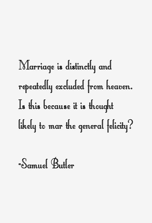Samuel Butler Quotes