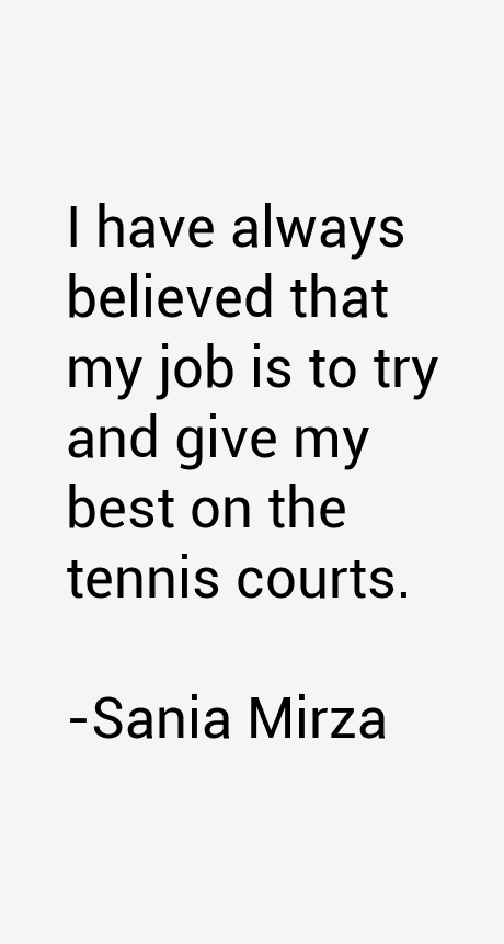 Sania Mirza Quotes