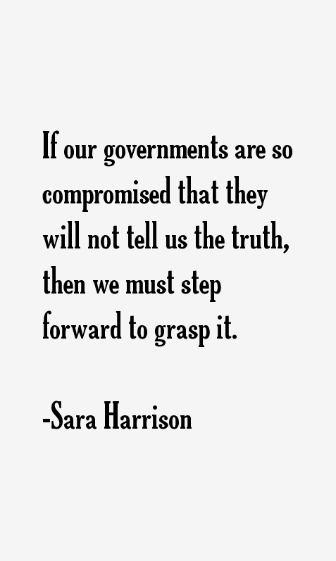 Sara Harrison Quotes
