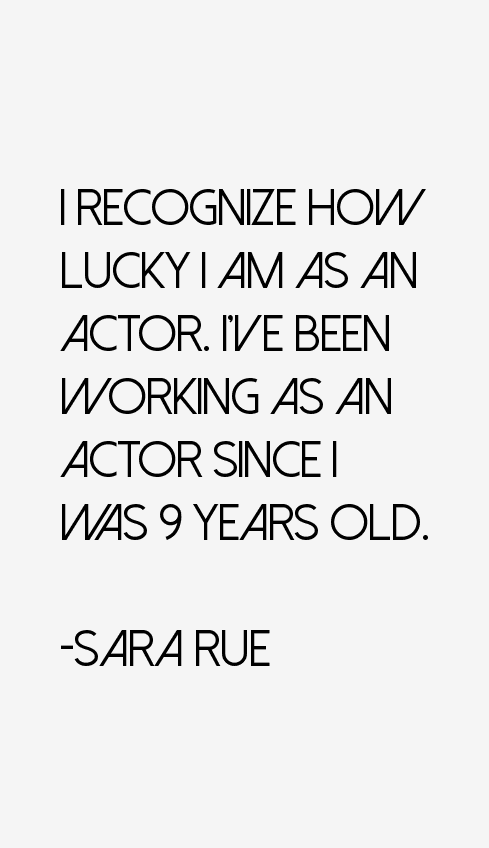 Sara Rue Quotes