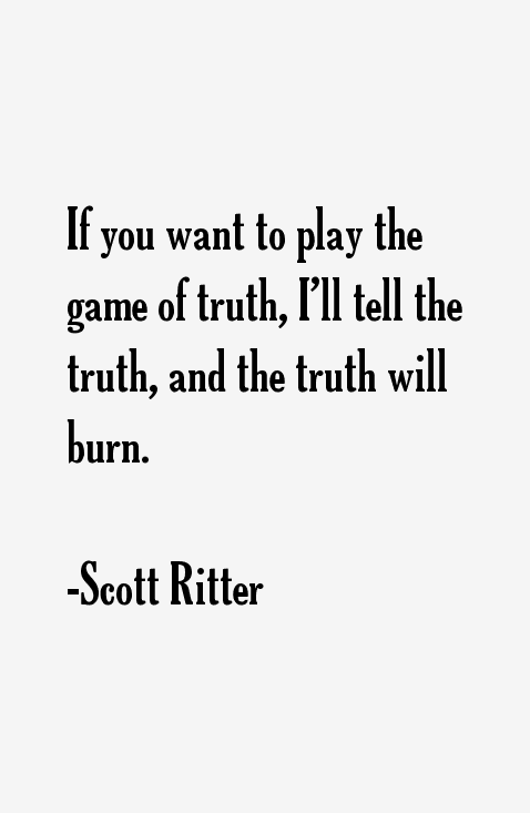 Scott Ritter Quotes