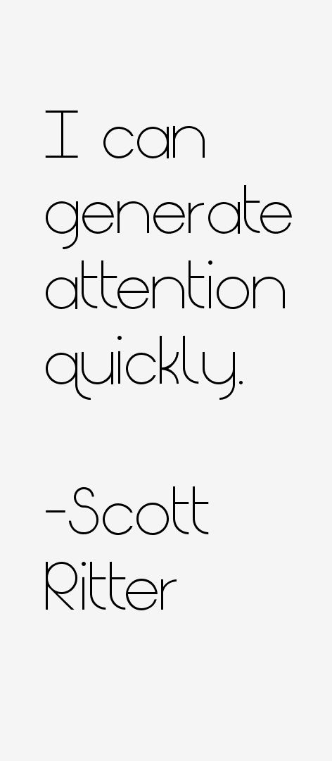 Scott Ritter Quotes