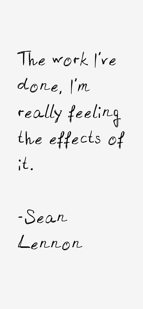 Sean Lennon Quotes