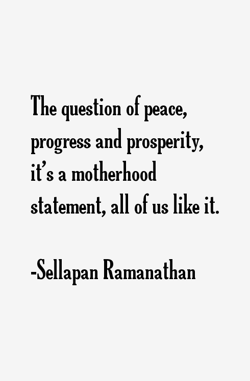 Sellapan Ramanathan Quotes