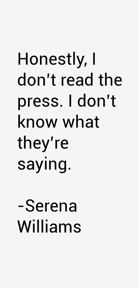Serena Williams Quotes