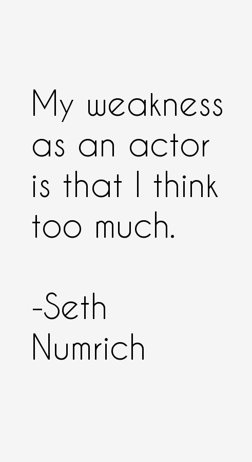 Seth Numrich Quotes