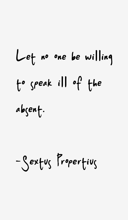 Sextus Propertius Quotes
