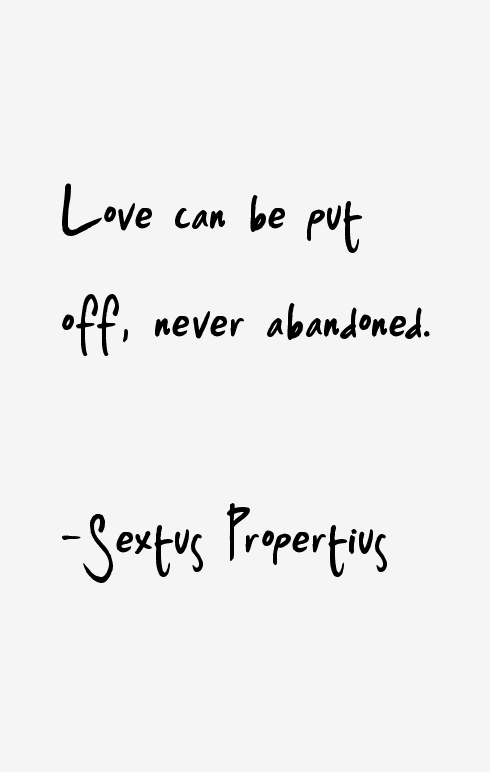 Sextus Propertius Quotes