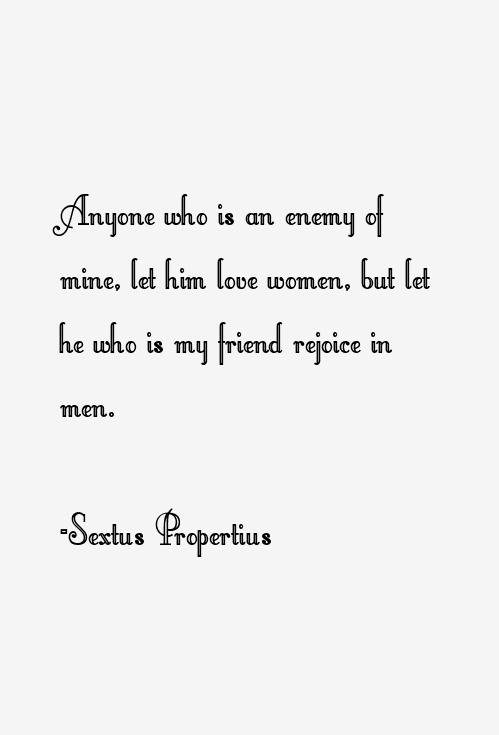 Sextus Propertius Quotes