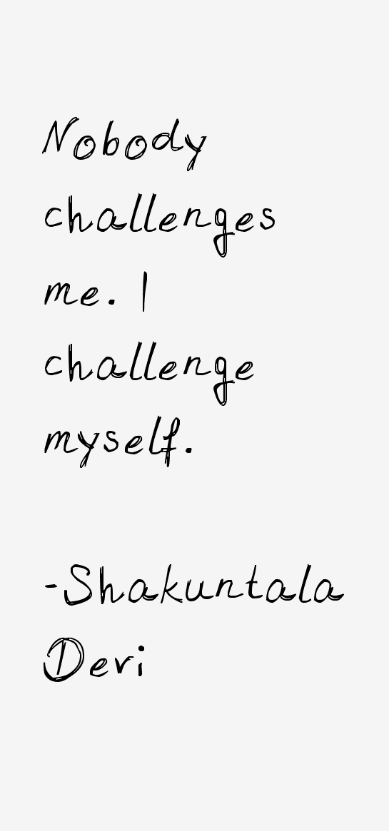 Shakuntala Devi Quotes