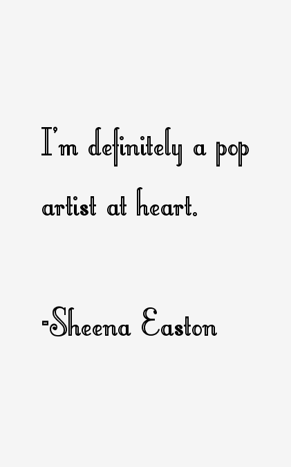 Sheena Easton Quotes