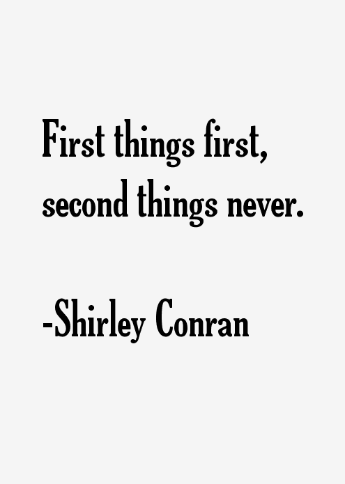 Shirley Conran Quotes