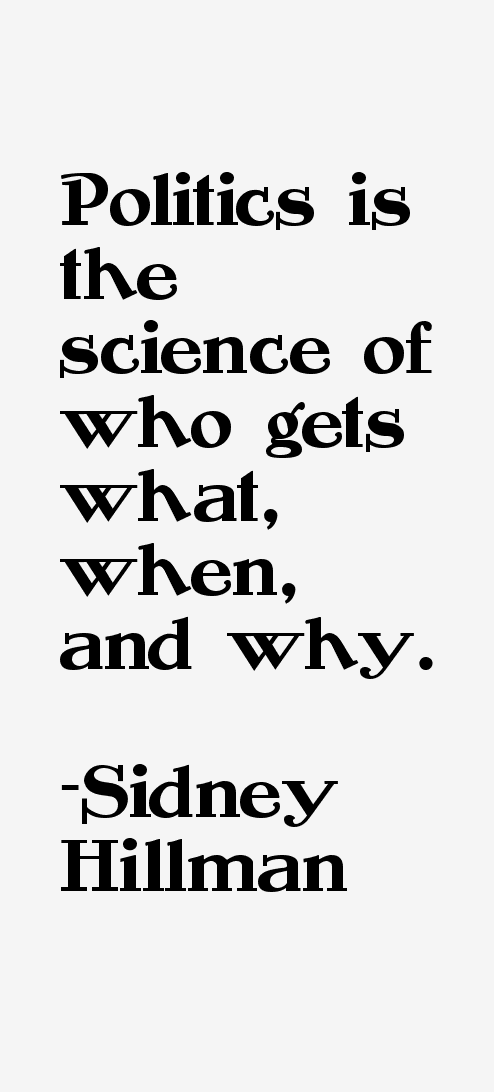 Sidney Hillman Quotes