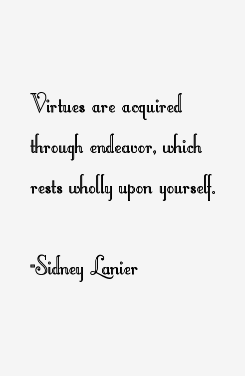 Sidney Lanier Quotes