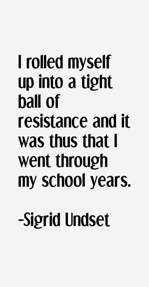 Sigrid Undset Quotes