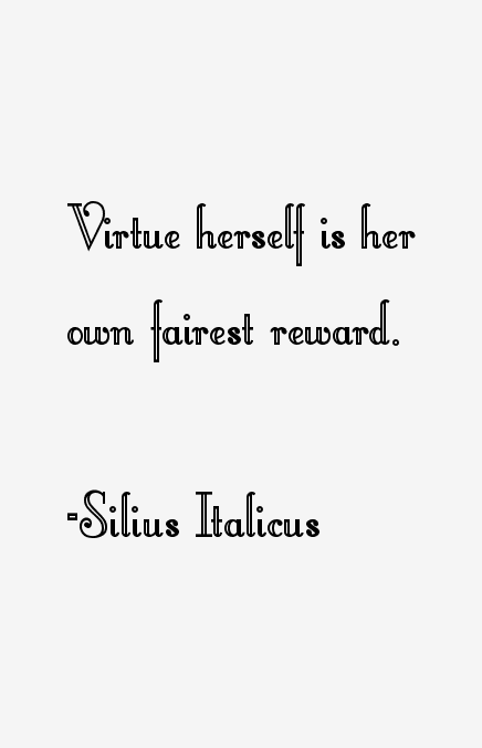 Silius Italicus Quotes