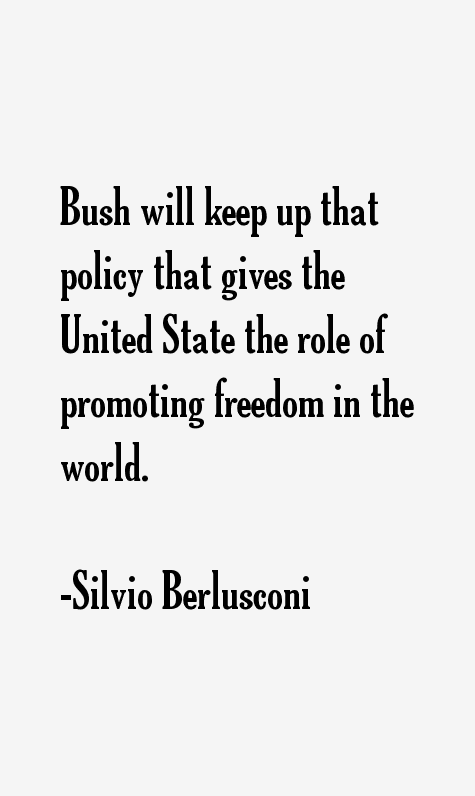 Silvio Berlusconi Quotes