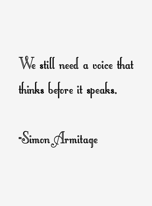 Simon Armitage Quotes