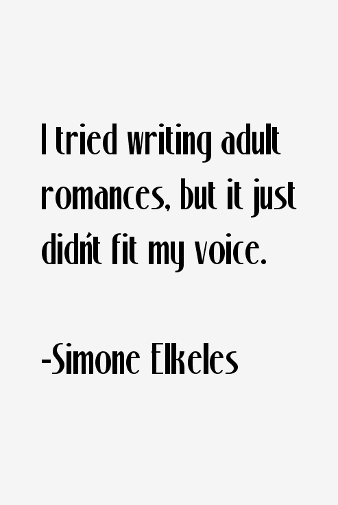 Simone Elkeles Quotes