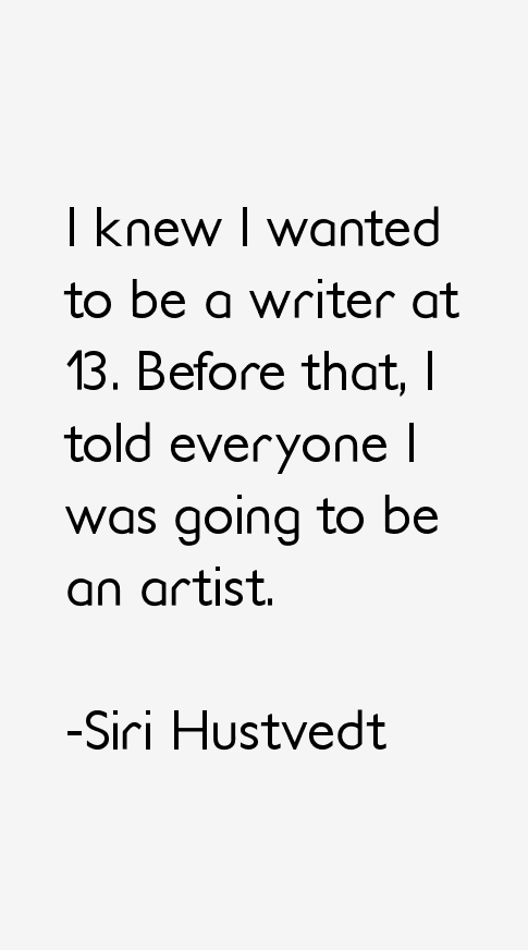 Siri Hustvedt Quotes